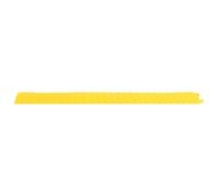 Gecheer PVC Cable Protector Ramps Yellow 98.5x12.5x1.7cm 2 Tons Load for Wire Management 150969