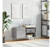 Gecheer Record Cabinet Grey Sonoma 85x38x48 cm Engineered Wood Model831706