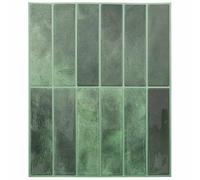 Gecheer Rectangular Tile 10 pcs Dark Green 29 x 23 x 0.08 cm 42046156