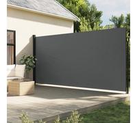 Gecheer Retractable Side Awning Patio Sunshade Shelter Panel Privacy Screen for Balcony, Terrace and Garden Sun and Wind Shelter Anthracite 220x300 cm