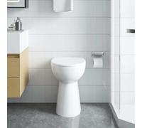Gecheer Rimless Toilet with Soft Close Seat - White Ceramic, Easy Clean, Suitable for Tall People and Seniors, 50.5 x 36.5 x 50 cm Model145779