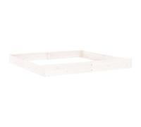 Gecheer Sandbox with Seats White Square Solid Wood Pine Early education toys Model825045