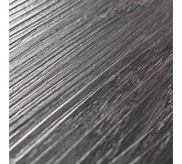 Gecheer Self-Adhesive PVC Flooring Planks Black and White 30.5 x 61 cm 42046414