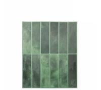 Gecheer Sleek Rectangular Tiles 29x23cm Glossy Finish Peel-and-Stick for Kitchen Bathroom Decoration 42046156