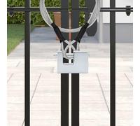 Gecheer Sleek Silver Padlock - Iron Construction, Corrosion-Resistant, Water-Repellent, Suitable for Indoor/Outdoor Security 42020734