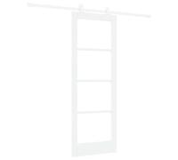 Gecheer Sliding Door Manual ORKDAL White 73.5 x 198.5 cm Wood and Metal Sliding Door Building Materials Model3332072