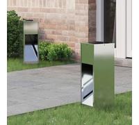 Gecheer Solar Led Pathway Light 2 pcs Galvanized Galvanized Garden Decoration Model879714