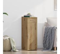 Gecheer Solid Oak Buffet Cabinet - Brown Rectangular Living Room Furniture with 1 Door, 30 x 42.5 x 93.5 cm Model868750