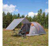 Gecheer Spacious 8-Person Cabin Tent with Roof, Waterproof Polyester and Steel, Blue, 425x370x192cm, for Family Camping, Festivals, Outdoor Adventures, Easy Setup, Collapsible with Carry Bag 42028588