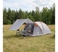 Gecheer Spacious 8-Person Cabin Tent with Roof, Waterproof Polyester and Steel, Blue, 425x370x192cm, for Family Camping, Festivals, Outdoor Adventures, Easy Setup, Collapsible with Carry Bag 42028588