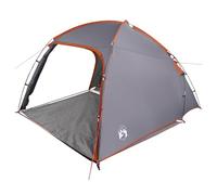 Gecheer Tent with Roof Manual Grey and Orange Large Polyester and fibreglass Camping Tent Model42000992