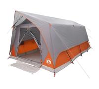 Gecheer Tunnel Tent with Roof Green 8-Person 426x243x210 cm Polyester and Steel for Camping 42028657