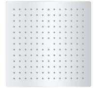 Gecheer vidaXL Square Rain Shower Head with 168 Anti-Limescale Nozzles, Stainless Steel, 25x25cm, Wall/Ceiling Mountable Model142160