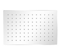 Gecheer vidaXL Stainless Steel Rectangular Rain Shower Head with 96 Anti-Limescale Nozzles - Wall/Ceiling Mountable Model142164