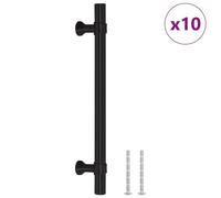 Gecheer Vintage Cabinet Handles with T-Shaped Design - Stainless Steel, Black, 192 x 32 mm, for Cabinets, Drawers, and More Model155422