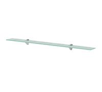 Gecheer Wall Bathroom Glass Shelf Floating Shelf Glass Shelf Wall Display Shelf for Storage and Display Decorative Items Glass 100x10 cm 8 mm