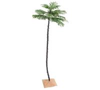 Gecheer Warm White LED Palm Tree with 192 Lights - Rustic Jute Base - Home Decor 63x63x300cm Model345140