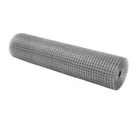 Gecheer Welded Wire Fence Geometric Silver 0.4 x 10 m Galvanised Steel Garden Fence Model42004876