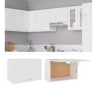 Gecheer White Lyon Hanging Cabinet with 1 Shelf - 60x31x40 cm Engineered Wood Model802513