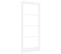 Gecheer White Sliding Door - Pine Wood, Rectangular Shape, 86 x 198.5 cm, for Bedroom & Closet Use Model4102700