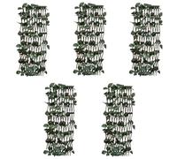 Gecheer Willow Trellis Fences 5 pcs with Artificial Leaves 180x60 cm Fence Model147752