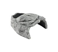 Gecko Cave Reptile Shelter Resin Realistic Habitat Shelter 11 x 12.5 x 6 cm | Heavy Duty for Bearded Snakes, Amphibians, Terrarium Tanks