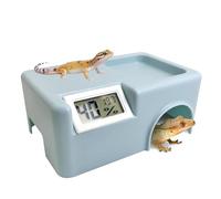 Gecko Cave with Temperature and Humidity Sensor Terrarium Decor