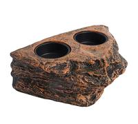 Gecko Feeding Ledge Magnetic Hanging Reptile Food Dish with 2 Feeding Bowl for Bearded Dragon Snake Lizard Gecko Ledge, Reptile Food Dish, Crested Tank Accessories, Bearded Dra