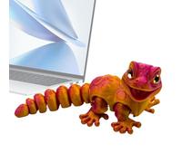 Gecko Figurine - ABS 5.8cm Reptile Fidget | Reptile Fidget Toy | 3D Printed Lizard Toy | Reptiles Figures Statue Home Decor | For Kids Girls Boys Bedroom Living Room Hallway