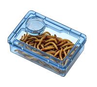 Gecko Food Dish,Clear Reptile Tank Accessories - Leopard Gecko Feeding Dish for Tank,for Home Office Terrarium Habitat Chameleon Hermit Crab Frog