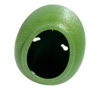 Gecko Hide, Egg Shaped Crested Gecko Hide with Suction Cup, Textured Reptile Hiding Cave and Hanging Reptile Refuge for Climbing, Breeding, Habitat Decor, Creek Moss Green