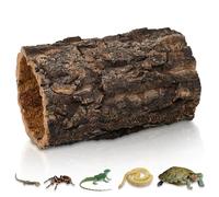 Gecko Hide Naturalistic Hollow Log Reptile Hideout Brown