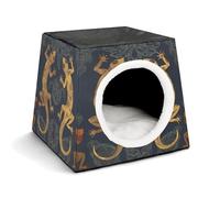 Gecko Lizards Pet Tent for Small Cats and Dogs,Cat House - Soft Comfort Washable,Dog Bed Open Design Pet Tents Indoor Outdoor Travel