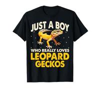 Gecko Lover Boys Just a Boy Who Really Loves Leopard Geckos T-Shirt