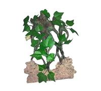 ＡＷＨＡＯ Gecko Plant Ornament Climb Tree Branch Decor Decor Amphibian Habitat Hideout Reptile Crab Tank Accessories Reptiles Plants, ivy with rock