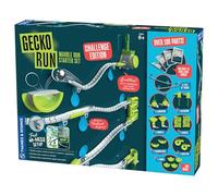 Gecko Run Marble Run Challenge Edition by Thames & Kosmos | Vertical Marble Run w/Flexible Tracks, No-Mess Setup | Challenge Cards for a Head-to-Head Engineering Design Game for Teams or Solo Play