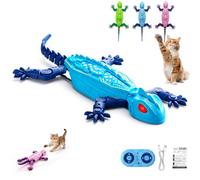 Gecko Rush Cat Toy that Climbs the Wall,Remote Control Wall Climbing Gecko Toy,Walls Climbing LizardToy for Cats,Stimulates Pet HuntingInstinct,Floor & WallCrawling,Interactive ElectronicToy For Cats