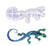 Gecko Silicone Mold - Silicone Molds for Resin,Gecko Resin Molds Crystal Epoxy Lizard Mold 3D Casting for Halloween Decor, Living Room Office Garden