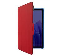 Gecko Super Hero Cover, Practical Kickstand, Plastic and Faux Leather, Sleep and Wake Function - Red/Blue