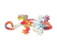 Gecko Wall Decor Bright Colors Colorfast 5.9in Long 3.1in Wide Lizard Garden Sculpture, Fridge Magnets for Home Kitchen Office Decoration Refrigerators Whiteboard Decoration House Office(Type 3)