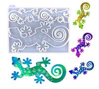 Gecko Wall Hanging Silicone Resin Mold Gecko Lizard Shaped Epoxy Silicone Casting Molds for Wall Décor Room Garden,3D DIY Making Handmade Home Wall Display Decor Crafts