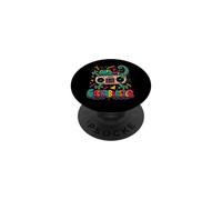 Geckoblaster Retro Gecko Boombox Music Eighties Nineties PopSockets Adhesive PopGrip