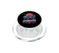 Geckoblaster Retro Gecko Boombox Music Eighties Nineties PopSockets PopGrip for MagSafe