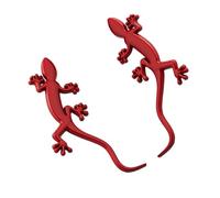 Geckoes Metal Car Decal Badge Stickers Set of 2 for Cool Auto Body & Interior Enhancement Customizing Your Vehicle Look Youth Car Decoration