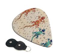 Geckos Guitar Plectrum 6-Piece Set For Acoustic Guitar, Electric Guitar, Bass, Ukulele - Thin, Medium And Thick