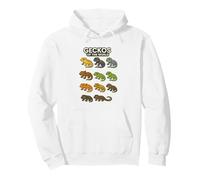 Geckos of the World Shirt Cute Reptile Species Lizard Lover Pullover Hoodie