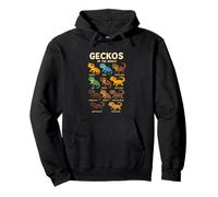 Geckos of the World Shirt Cute Reptile Species Lizard Lover Pullover Hoodie
