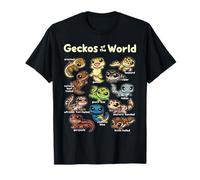 Geckos Shirt Kawaii Geckos of The World Gecko Lovers T-Shirt