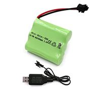 Gecoty® Ni-MH 3.6V 2400mAh Rechargeable AA Battery Pack with USB Charge Cable, SM 2P Plug, for Remote Control Toys, Lighting, Power Tools, Household Appliances