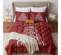 GEDAEUBA Christmas Tree Coverless Duvet King Size Duvet 10.5 Tog